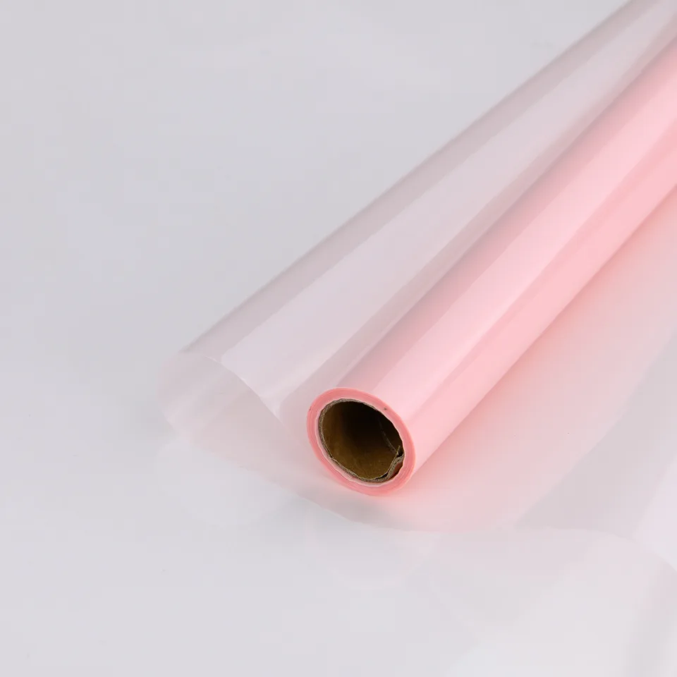Плёнка «Cristal» 58см×10м, Светло-розовый
